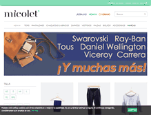 Tablet Screenshot of micolet.com